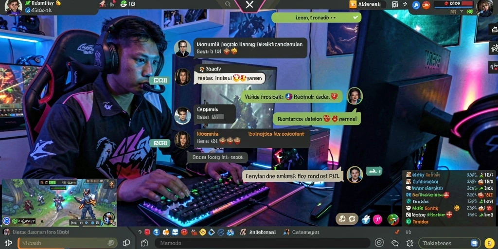 Pemain dapat berinteraksi dengan mudah melalui fitur chatting.