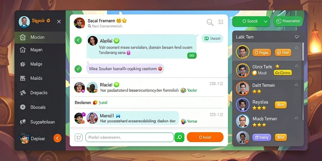Memperlihatkan berbagai jenis permainan yang tersedia.