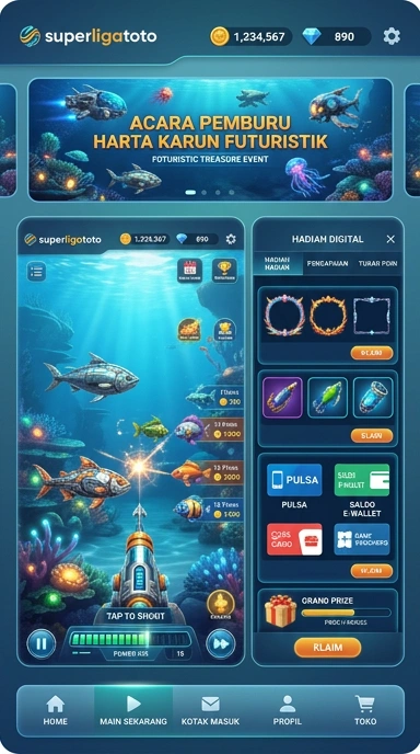 superligatoto — layar beranda